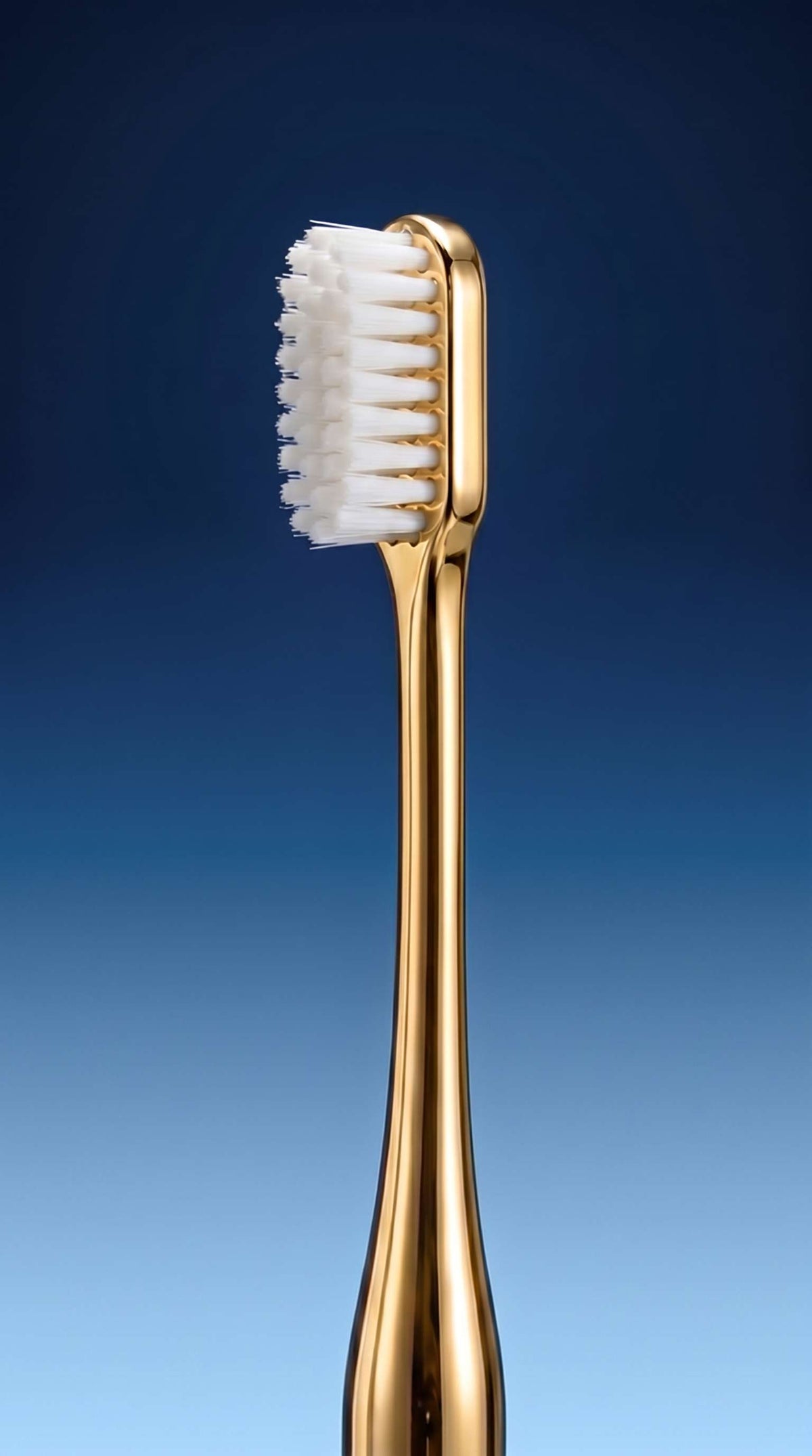 RED LEATHER CASE &  GOLD TOOTHBRUSH
